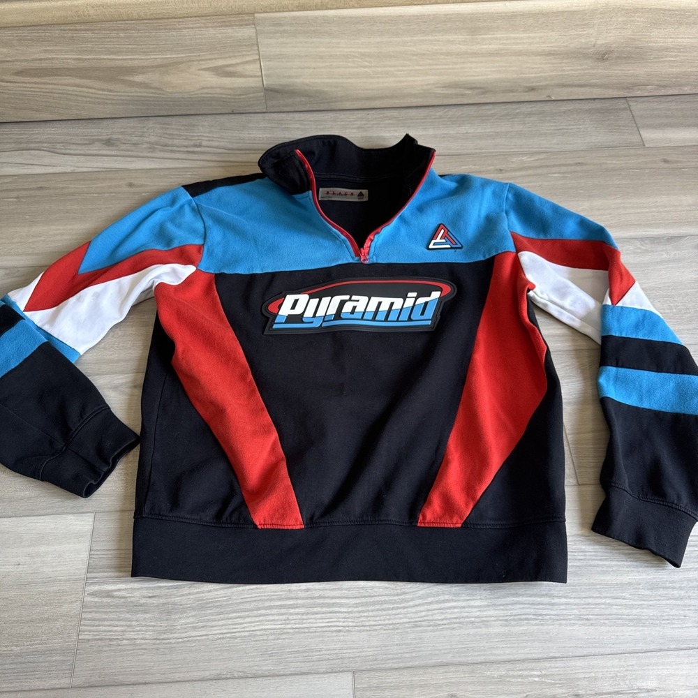 BLACK PYRAMID Vintage 1/4 Zip‎ Pullover "Ski Jacket" Men's L Sweatshirt USA